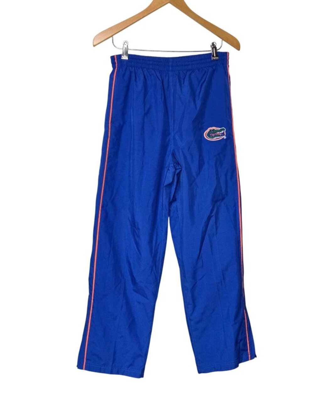 Florida Gators  Athletic Track Pants Blue Warm Up Zip Hem Windbreaker